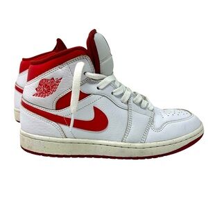 Nike Air Jordan 1 Mid SE White Dune Red